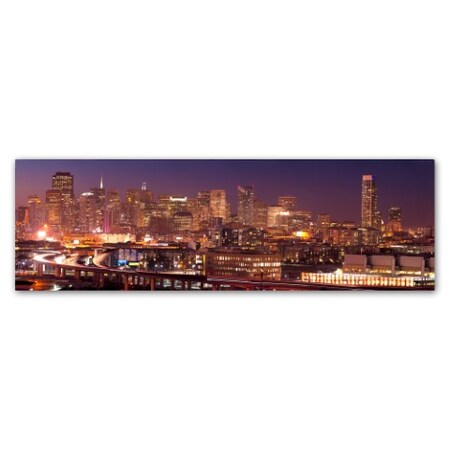 San Francisco by Doug Cavanah, 8x24-Inch Canvas Wall Art